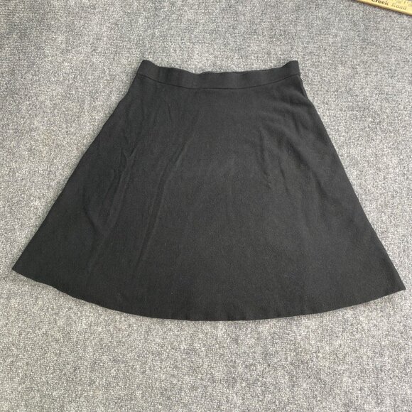 Ann Taylor‎ Skirt Womens SP Black Pull On A Line Flare Short Work Casual Travel - Picture 1 of 7